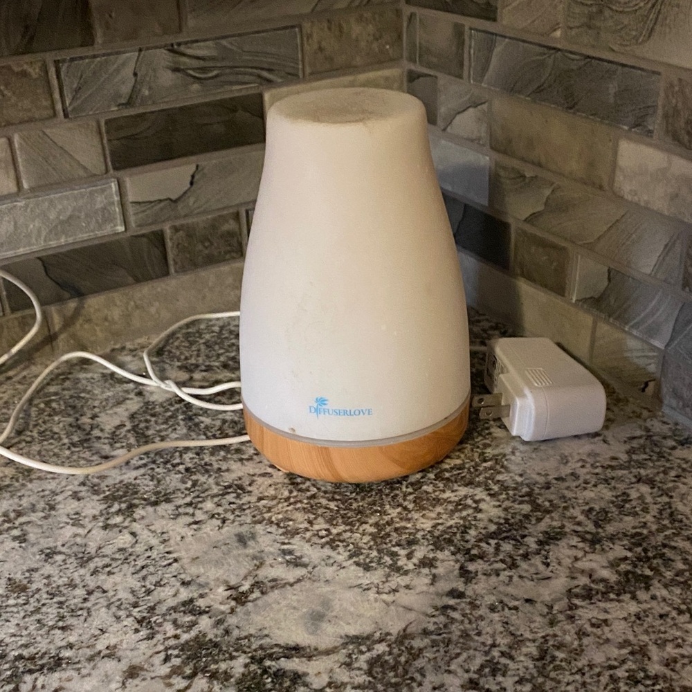 White and Brown Essential Oil Diffuser